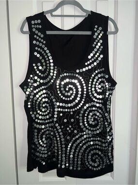 Unbranded 2x sequin tank top